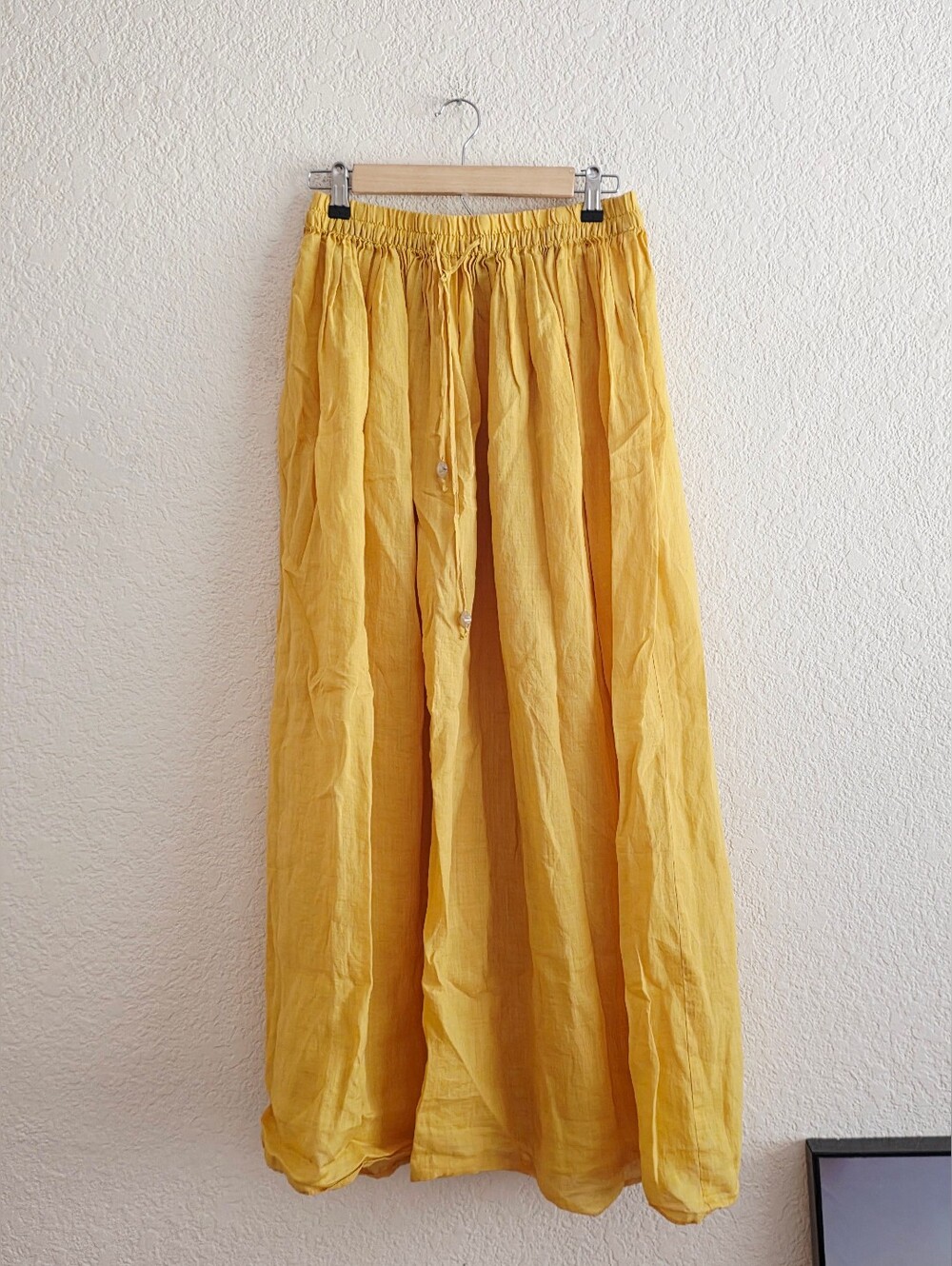 ZARA MAXI BOHO SKIRT YELLOW SIZE XS - Picture 14 of 15
